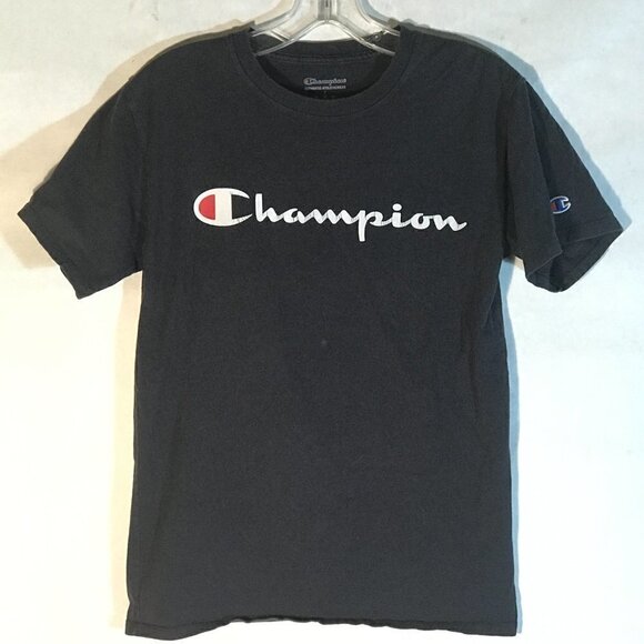 Vintage Champion Blue Workout Short Sleeve Tee T Shirt Mens Small - Picture 2 of 7